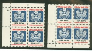 United States #O132-33 Mint (NH) Plate Block