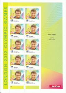 Australia 2012 MNH London Olympic Games 10v Sheet Tom Slingsby Sailing Men Laser