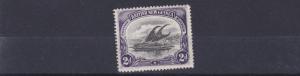 PAPUA  1901 - 05  S G 3  2D BLACK & VIOLET     MH  GUM WRINKLE 