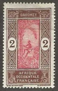 Dahomey 43 mint, hinge remnant. 1913. (D267)