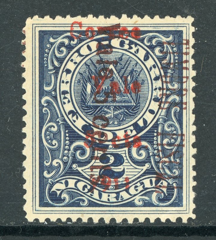 Nicaragua 1911 Railroad Revenue 5¢/5¢/2¢  SC Sc 293C Mint W722 
