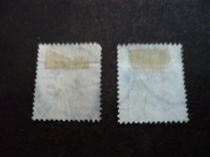 Stamps-Great Britain Office in China (Canton)-Scott#19,22-Used Set of 2 Stamps