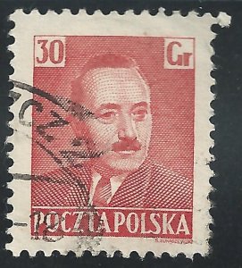 Poland #493A 30g Pres Boleslaw Bierut - Used