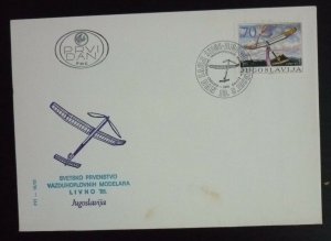 Yugoslavia Slovenia 1985 Croatia FD Cancel - FDC - Cover - Aviation Airplane T12