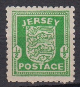 Jersey 1942 ½d Arms printed on thin white paper unmounted Mint NHM