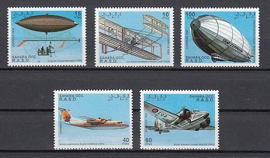 Sahara, 1993 Cinderella issue. Aircraft issue.