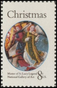 1972 Christmas Angels Master of St Lucy Legend Single 8c Stamp - Sc#1471-MNH ,OG