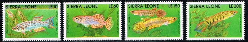 Sierra Leone # 1355, 1358, 1360, 1361 MNH