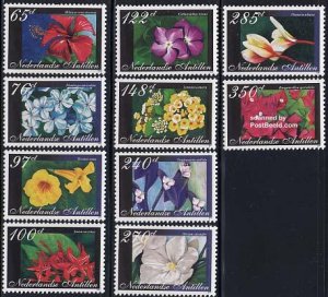 Netherlands Antilles 2005, flowers 10v, MNH