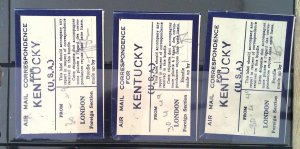 Air Mail Correspondence Labells