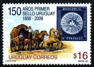 2006 Uruguay first uruguayan postage stamps 150th anniversary  #2164 **  MNH