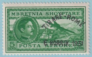 ALBANIA C36 AIRMAIL  MINT HINGED OG * NO FAULTS VERY FINE! - TFO