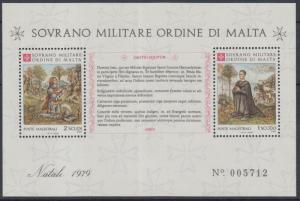 XG-E714 SMOM/VATICAN CITY - Christmas, 1979 Prayer Of Knights MNH Sheet