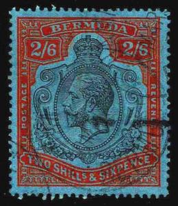 1927 Bermuda #95 KGV Watermark 4 - Used - VF/XF - CV$125.00 (ESP#2985)