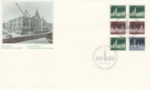 Canada # 947a, Parliament Buildings, Booklet Pane, First Day Cover.