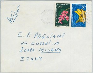 59364 - Cameroon CAMEROON - POSTAL HISTORY: COVER to ITALY 1970 - FRUIT Flowers-