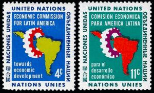 United Nations-New York 1961 Sc 93-94 MLH