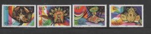 ST. VINCENT #743-746 1984 CARNIVAL MINT VF NH O.G