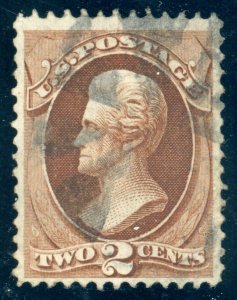 US Stamp #135 Jackson 2c - PSE Cert - USED - CV $75.00