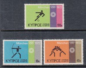 Cyprus 383-385 MNH VF