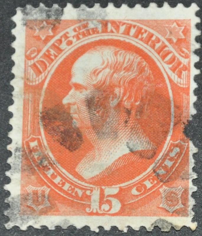 DYNAMITE Stamps: US Scott #O21 (notch/thin) - USED