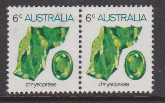 Australia 1973 Gemstones 6c Chrysoprase Sc#558 MNH Pair