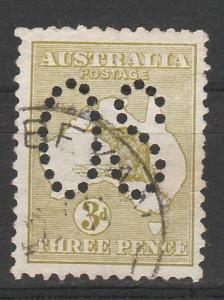 AUSTRALIA 1913 KANGAROO LARGE OS 3D USED