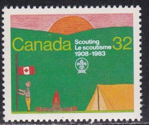 Canada # 993, Scouting Year, Hinged.