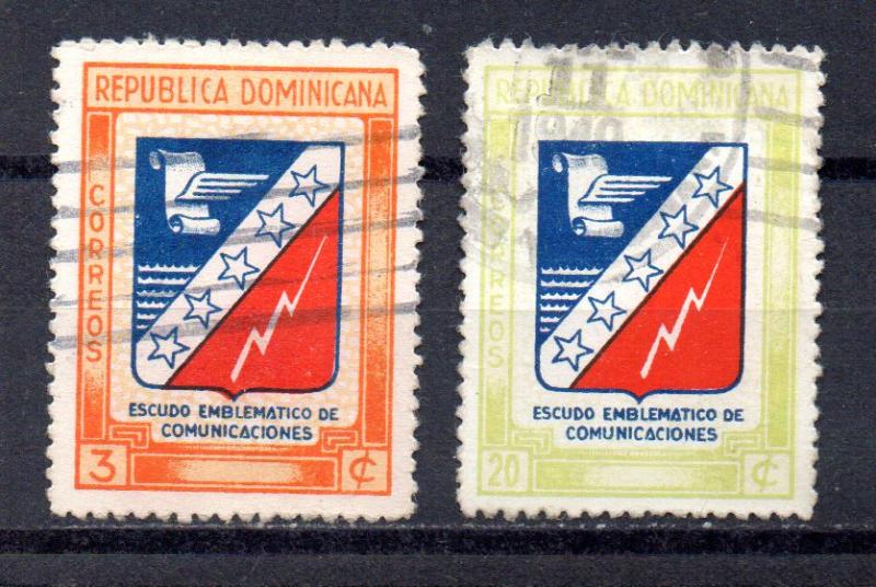 Dominican Republic 417-418 used