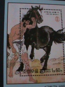 ​KOREA-2002 SC#4182-NEW YEAR- YEAR OF THE LOVELY HORSE-PAINTING- MNH S/S- VF