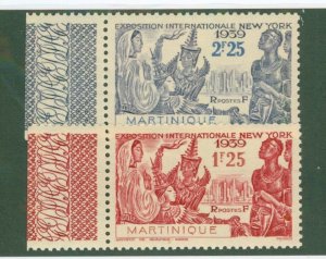 MARTINIQUE 186-87 MH BIN $2.00