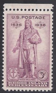 #777 3c Rhode Island Tercentenary 1936 Mint NH