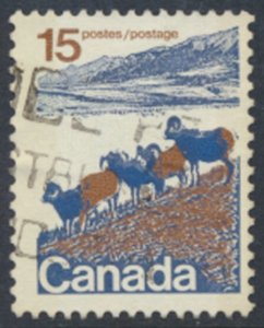 Canada  SC# 595 *  SG 703p Used  Type I tagged  see  details & scans