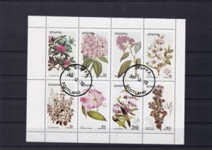 Staffa Scotland  popular plants & flowers 1972 stamps sheet ref R39