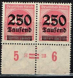 Germany 1923,Sc.#259 MNH with H --23 (print error 2 lines). cv.€40