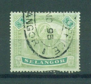 Malaya - Selangor sc# 36 used cat value $150.00