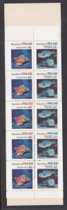 Palau 76b Marine Life Booklet MNH VF