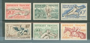 France #700-5 Mint (NH) Single (Complete Set) (Horse) (Sports)