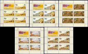 Niue Sc# 214-218 MNH Pane/5 1978 Captain Cook