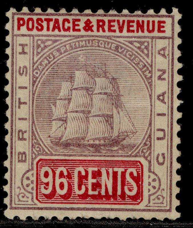 BRITISH GUIANA QV SG205, 96c dull purple & carmine, VLH MINT. Cat £65. 