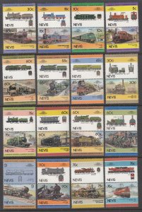 Nevis 190-223 Trains MNH VF