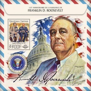 Togo - 2017 Franklin D. Roosevelt - Stamp Souvenir Sheet - TG17520b