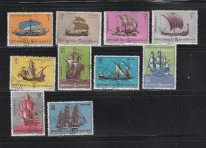 San Marino 540-549 Set U Ships