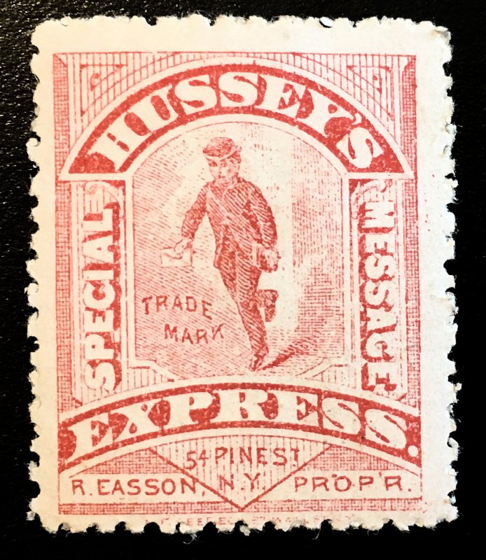 US #87L75 Hussey's private delivery, 1880, hinged, orig. gum, Vic's Stamp Stash