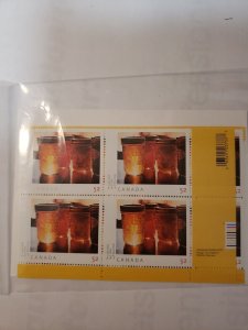 CANADA 2007 #2211 Art Canada: Mary Pratt Set of 4 Inscription Corner Blocks