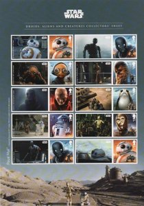 LS106 GB 2017 Star wars Smiler sheet UNMOUNTED MINT