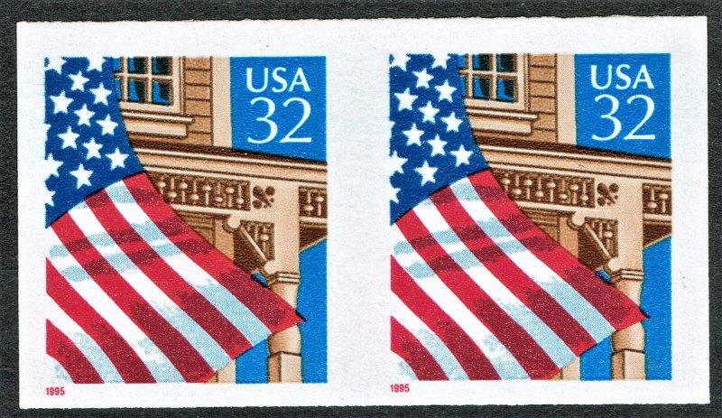 [sto097] 1995 Scott#2897a mnh Imperforated vert.pair cv:$55