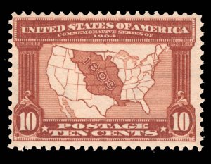 MOMEN: US STAMPS # 327 MINT OG NH POST OFFICE FRESH $300 LOT #18905-6