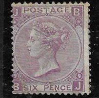 GB 51 6 p pl 9 , 1869  fine LH