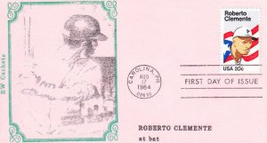 RW Cachets FDC 2097 Roberto Clemente Puerto Rico Baseball 1984